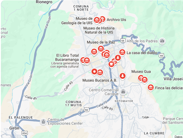 mapa del lugar de encuentro